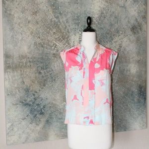 Daisy Fuentes Watercolor Blouse